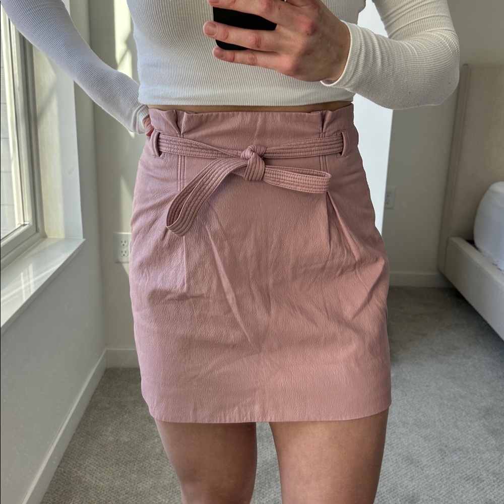 Free People pleather skirt